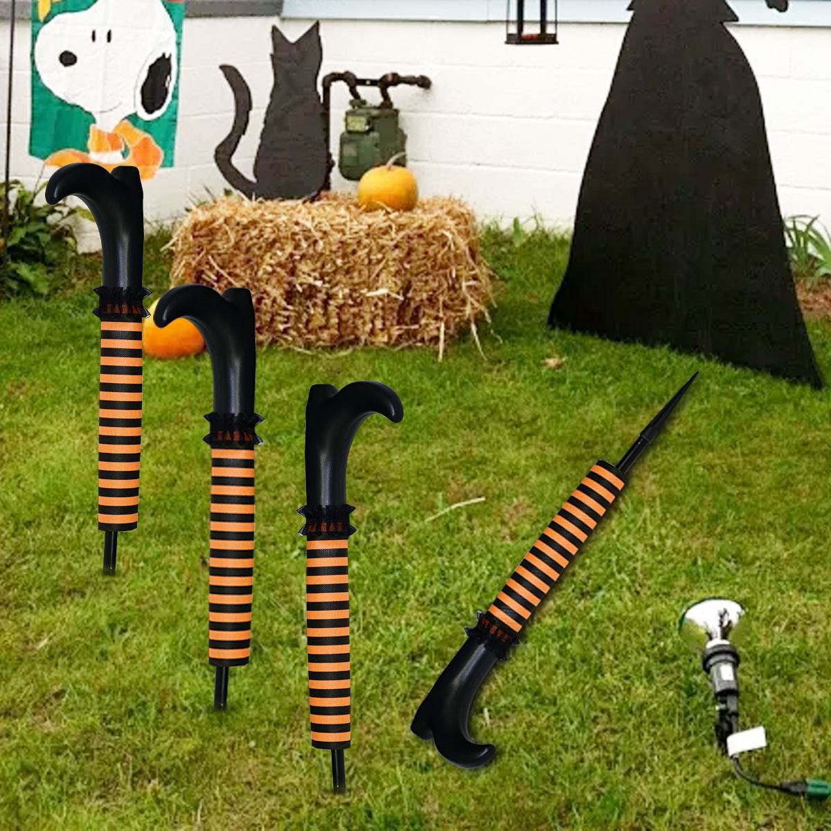 Halloween Decorations Inverted Elf Leg Layout Props 