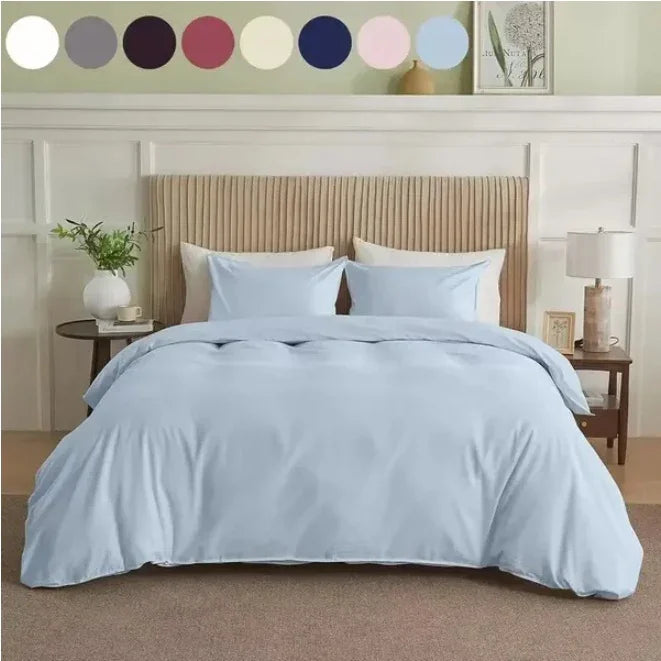 Serta Simply Clean Solid Duvet Cover Twin 