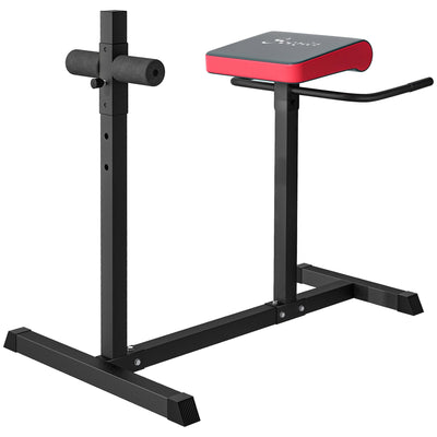 Soozier Back Extension Roman Chair, Hyperextension Bench with Adjustable Leg Roller for Back, Abdominal and Gluteal Training 
