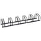 6-Bike Bicycle Floor Parking Rack Cycling Storage Stand Ground Mount Garage Organizer for Indoor and Outdoor Use Black