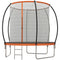 Soozier 10ft Outdoor Trampoline with Enclosure Net, Ladder - Fitness Trampoline for Teens, Adults