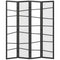 HOMCOM 5.6ft Folding Room Divider, 4 Panel Wall Partition with Wood Frame for Bedroom, Home Office, White