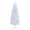 HOMCOM 5FT Pencil Christmas Tree, Artificial Christmas Tree with Automatic Open for Home Party, White