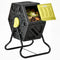 Rotating Composter, Compost Bin with 24 Vents and Steel Legs, 17 Gallon, Yellow