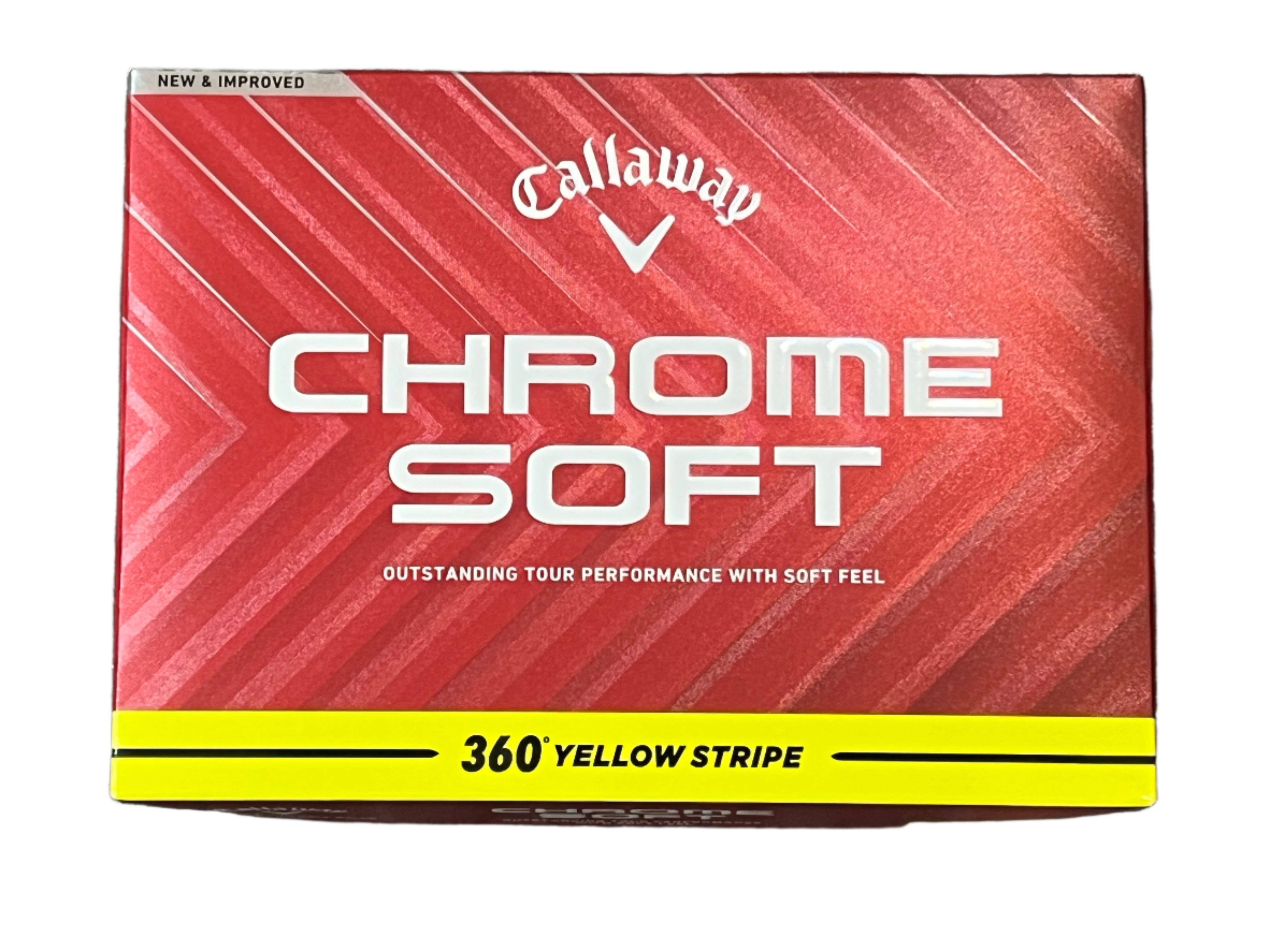 Callaway Chrome Soft 24 360° Yellow Stripe 