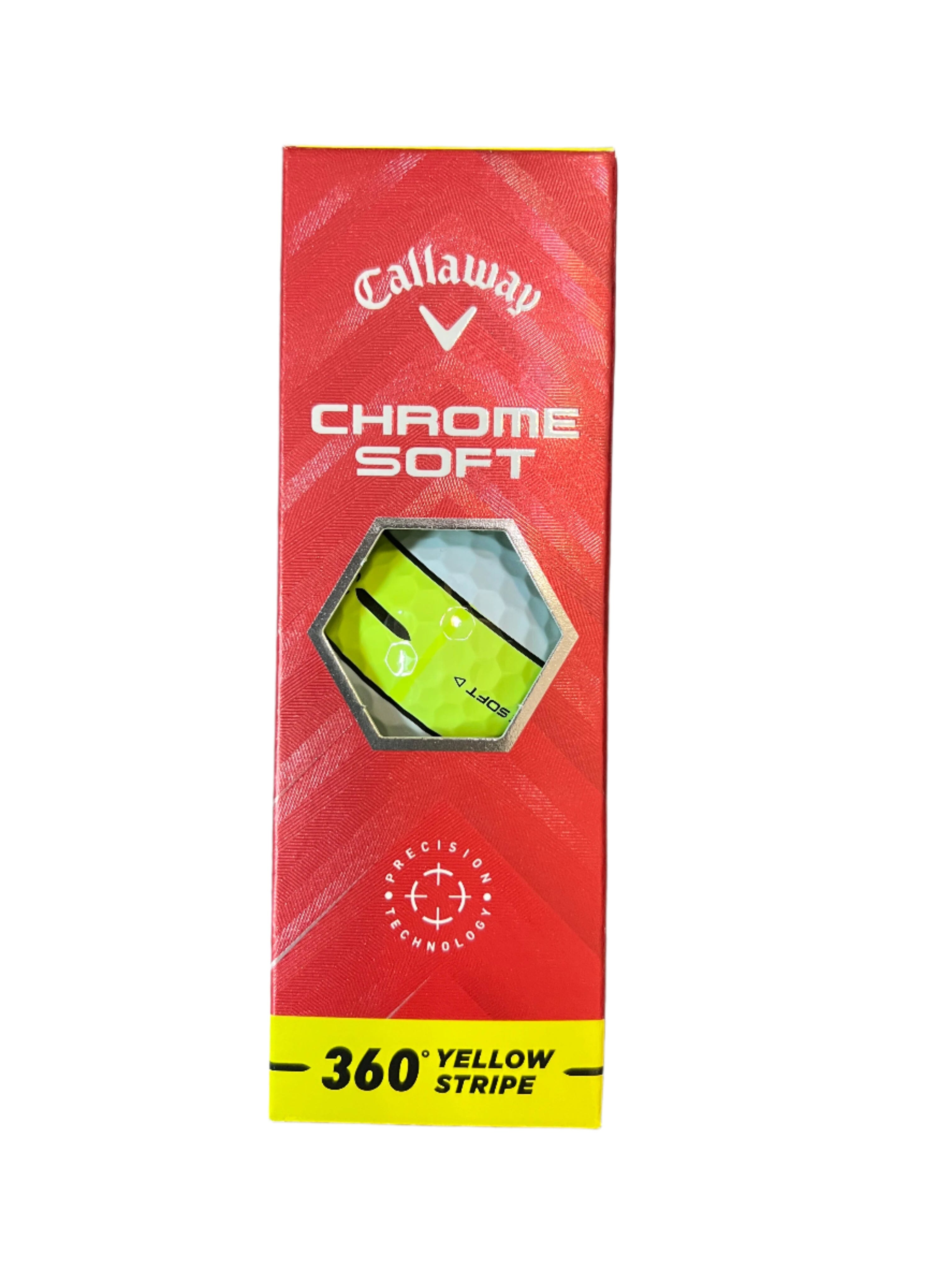 Callaway Chrome Soft 24 360° Yellow Stripe 