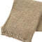 Callisto Throw Blanket – Beige Cotton Blend with Eyelash Fringe, Soft Textured Weave, 50