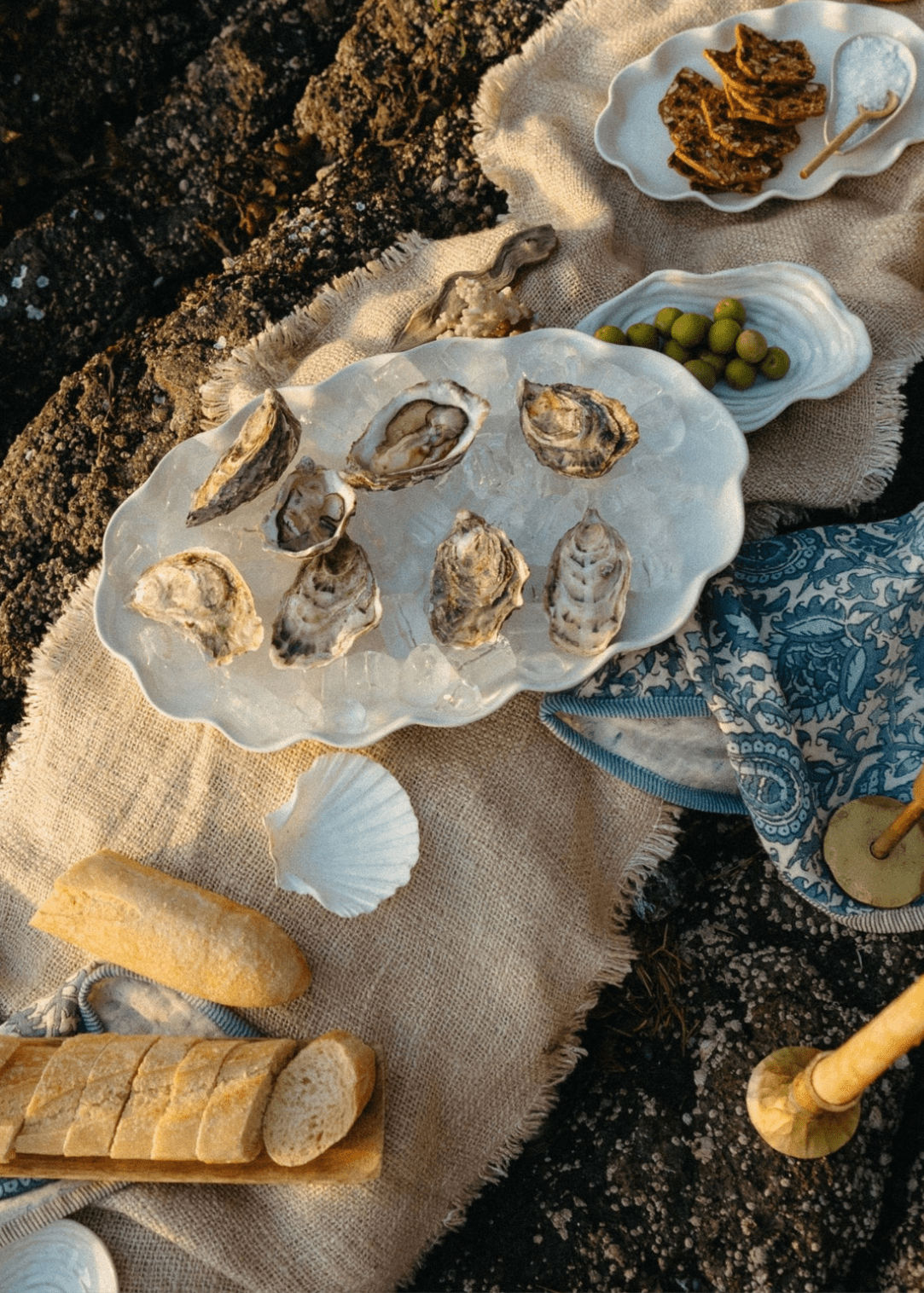 Calypso Scalloped Platter – Set of 2 