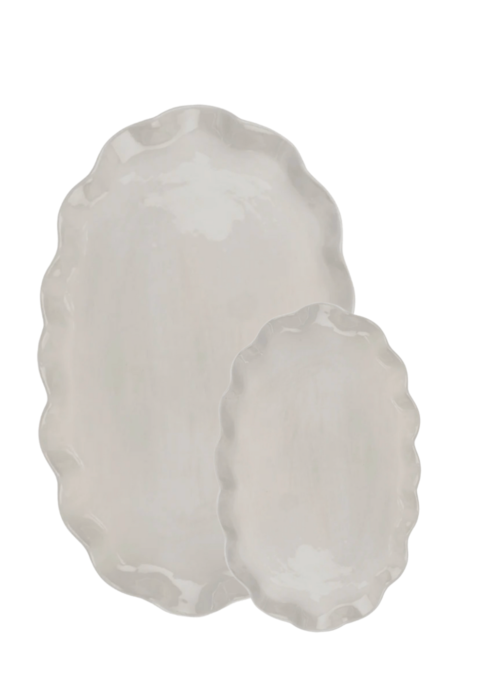 Calypso Scalloped Platter – Set of 2 