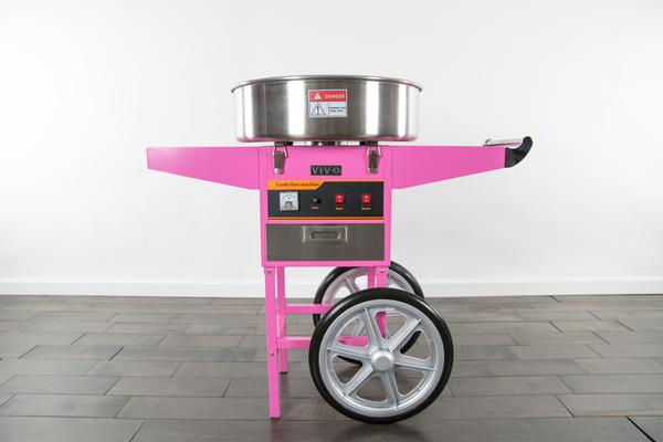 Canadian Flosser Cotton Candy Machine with Cart (Pink) 