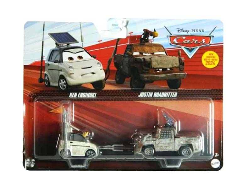 Disney Pixar Cars 2 Pack - Ken Enginoki and Justin Roadritter 