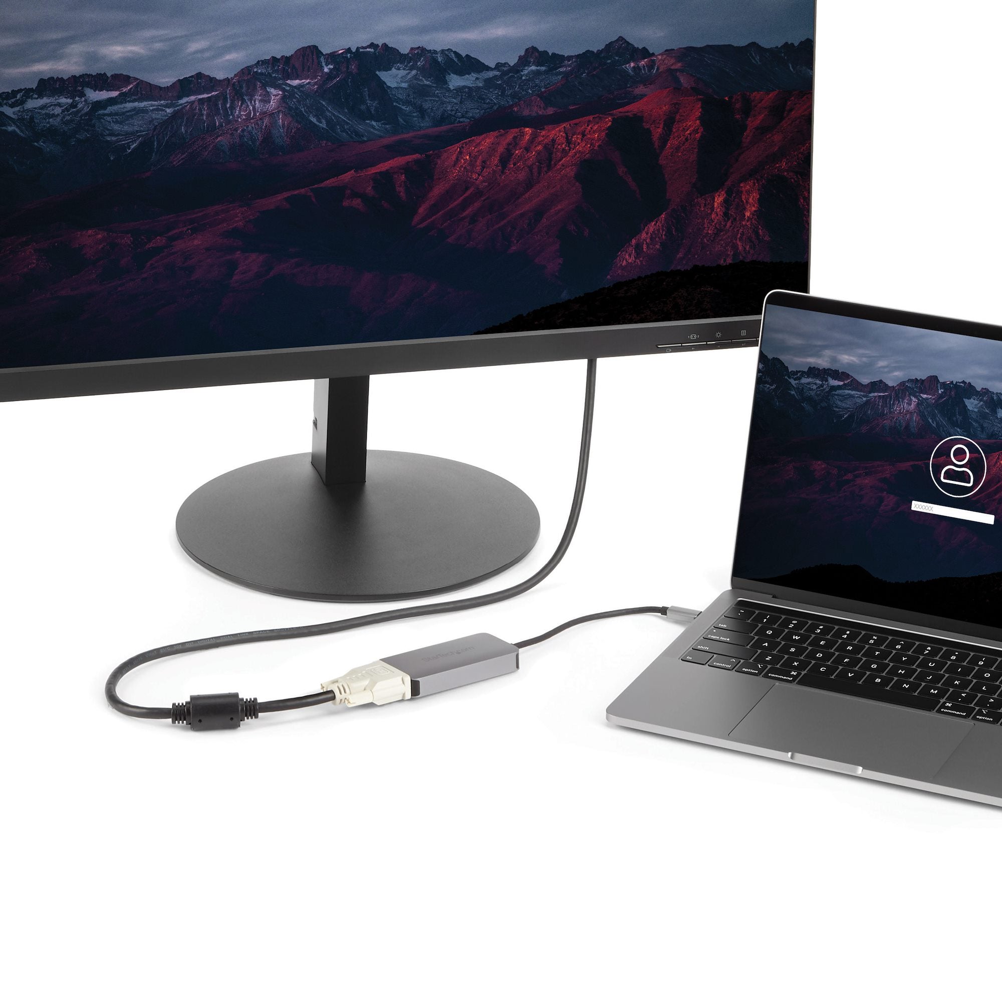 USB-C to DVI Adapter - Dual-Link Connectivity - Active Conversion 