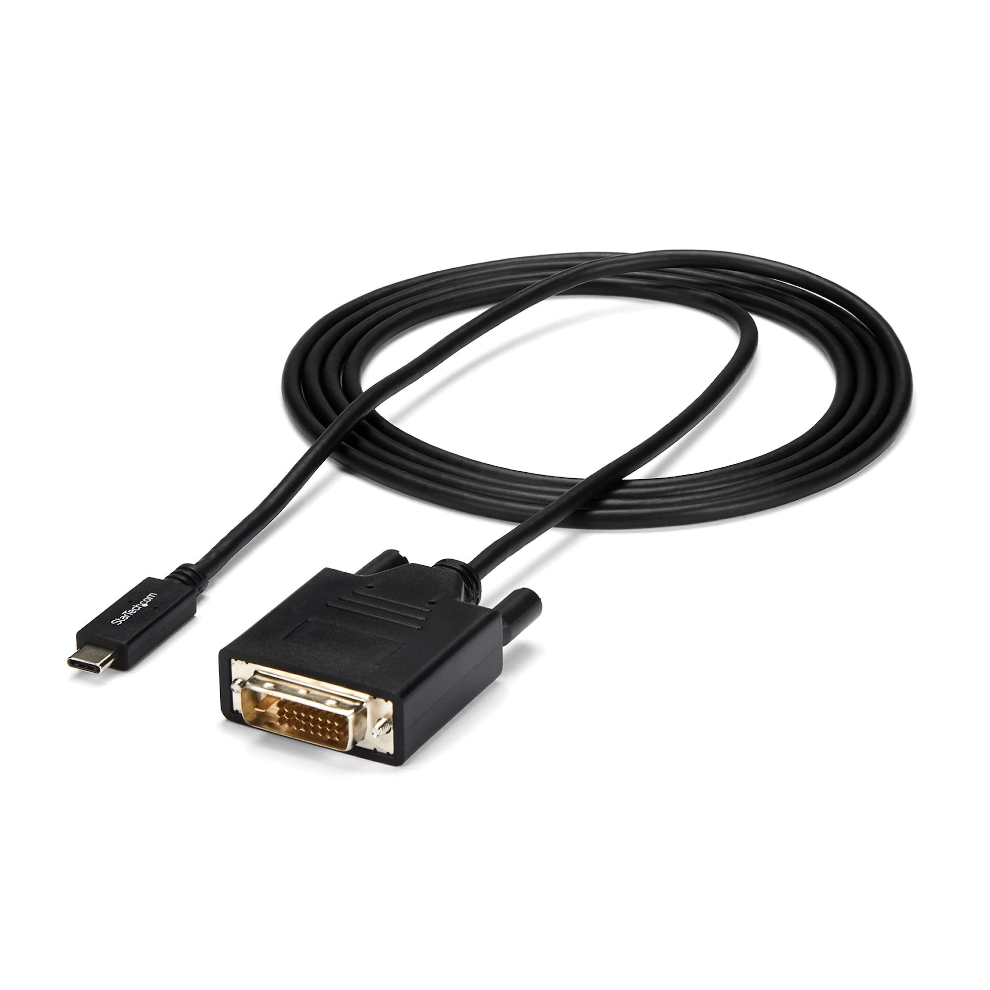 6.6 ft (2m) USB-C to DVI Cable - 1920 x 1200 - Black 