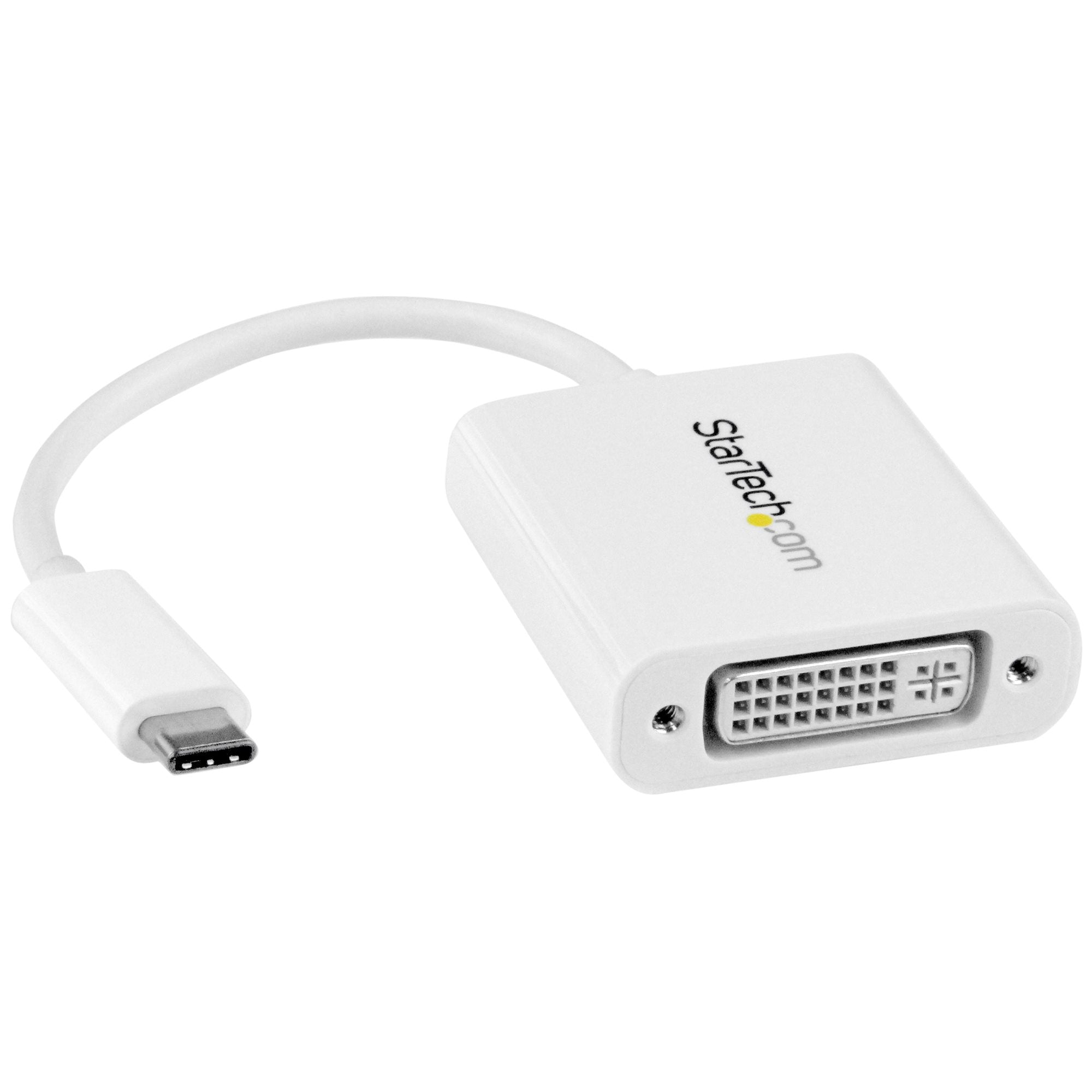 USB-C to DVI Adapter - White 