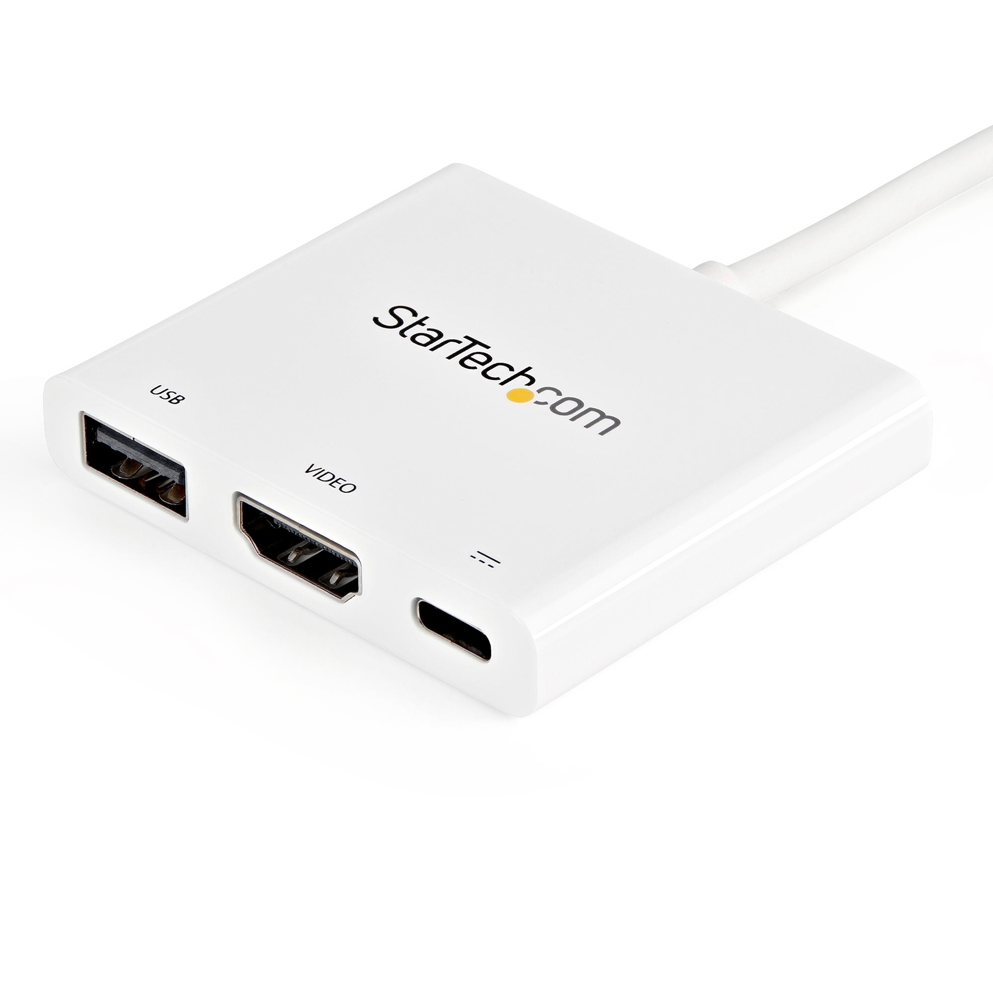 USB-C Multiport Adapter with HDMI - USB 3.0 Port - 60W PD - White 