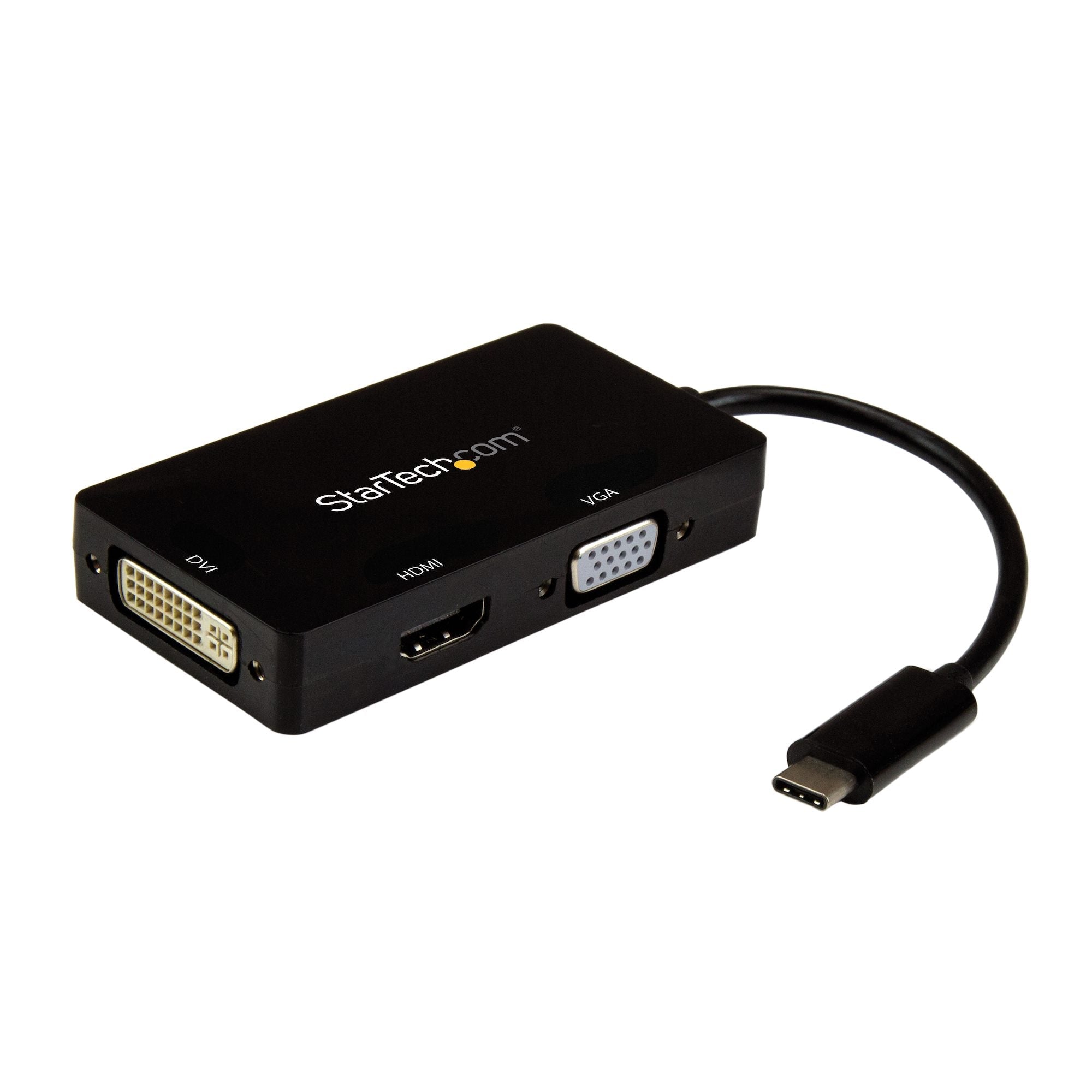 USB-C Multiport Video Adapter - 3-in-1 - 4K 30Hz - Black 