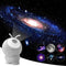 6in1 Night Light Rotating Galaxy Starry Bedroom Projector Decor Lamp