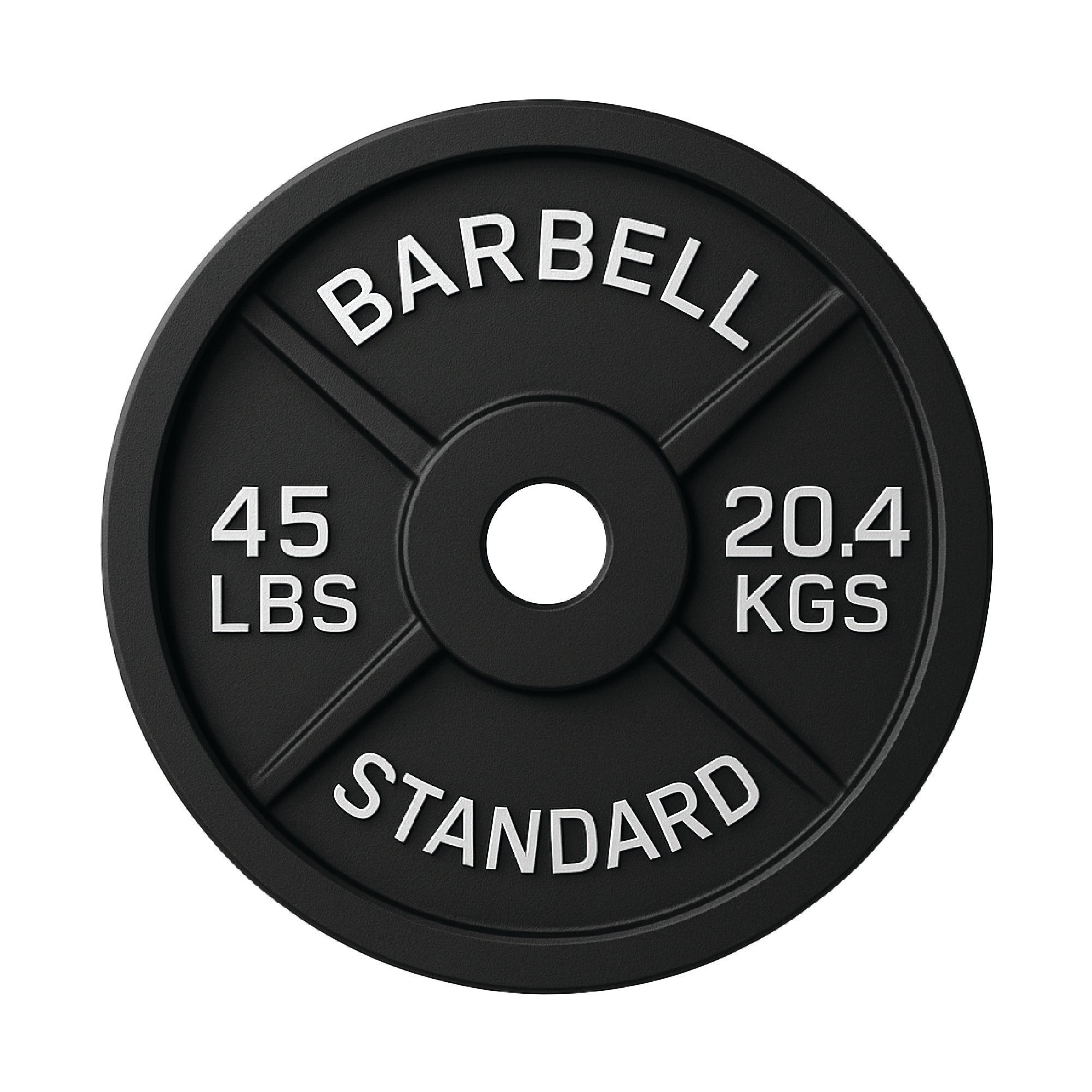 Cast Iron Weight Plates - Standard, Olympic in LBs, KGs