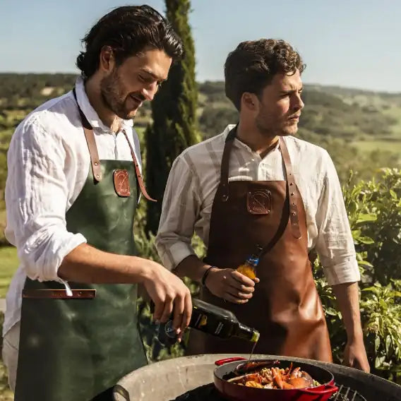 WITLOFT - Handcrafted Classic Leather Apron Cognac/Cognac 