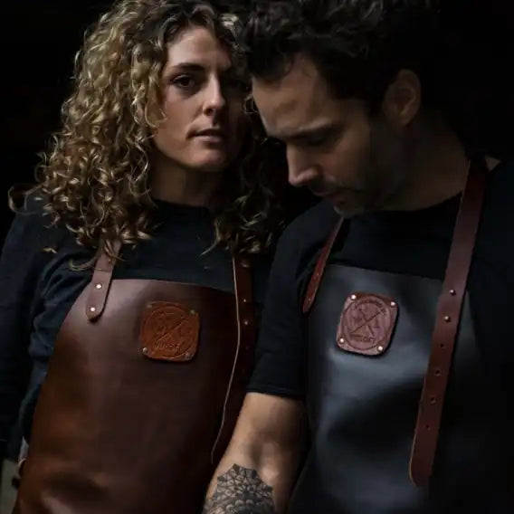 WITLOFT - Handcrafted Classic Leather Apron Cognac/Cognac 