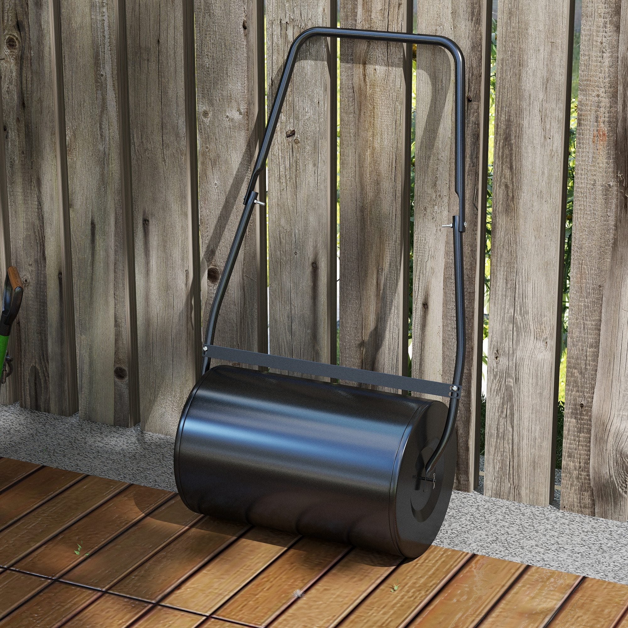 DURHAND 20" Heavy Duty Push/Tow Lawn Roller Filled w/ Water or Sand 