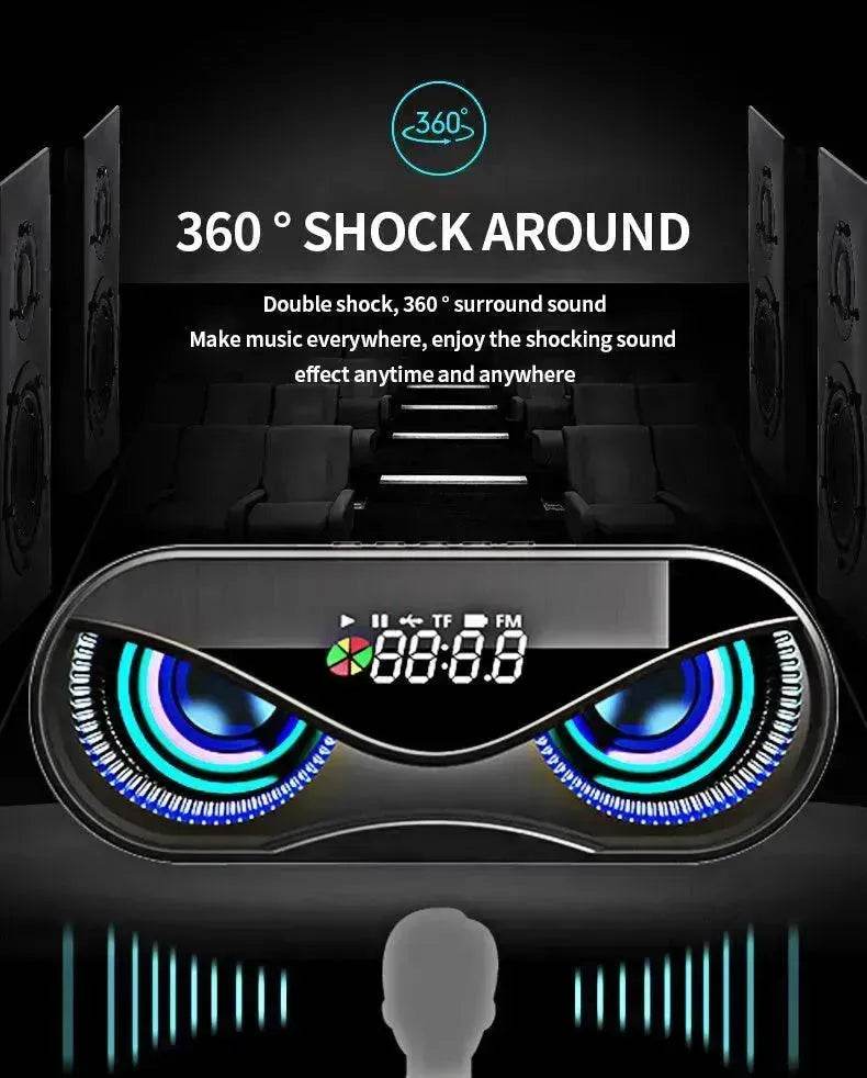 Colorful lights, dual speakers, digital buttons, song, Bluetooth speaker 