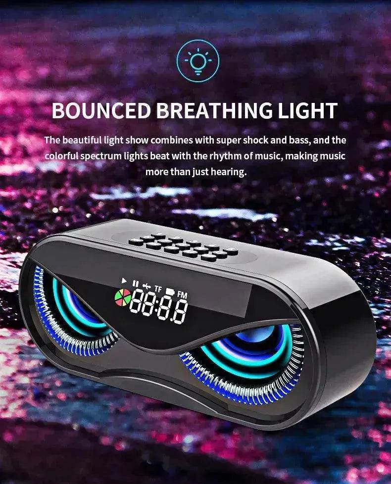 Colorful lights, dual speakers, digital buttons, song, Bluetooth speaker 
