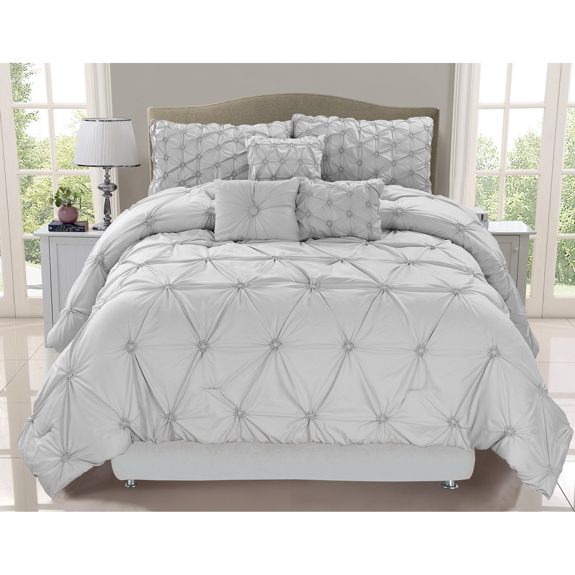 Comforter Chateau 7 Piece King Grey 