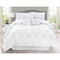 Comforter Chateau 7 Piece Queen – White, Luxury Polyester Microfiber, Includes Comforter, Bedskirt, Shams & Cushions, Hypoallergenic