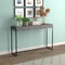 Console Sofa Table – Dark Cement Top with Black Metal Frame, Modern Industrial Design for Living Room, Entryway, or Office