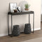 Console Sofa Table Dark Grey with Sunken Tray – Modern Minimalist Design, Functional Storage, Perfect for Living Room, Hallway, or Entryway