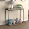 Console Sofa Table in Dark Taupe – Tray Top Design, Elegant Slim Profile for Hallway or Living Room