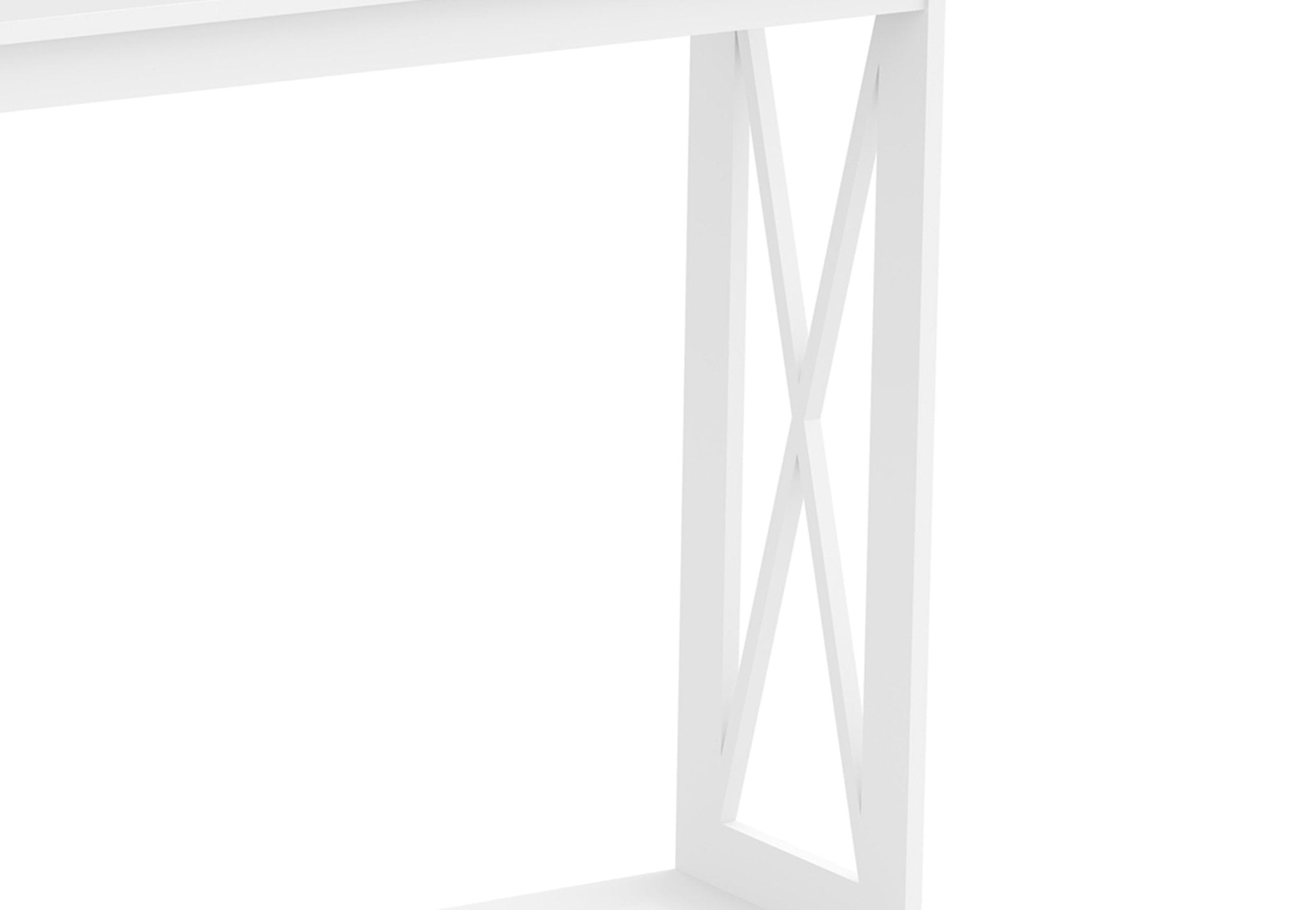Console Sofa Table White 1 Shelf 