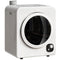 Compact Laundry Dryer, 1300W Portable Clothes Dryer with 4 Drying Modes, Stainless Steel Tub, White