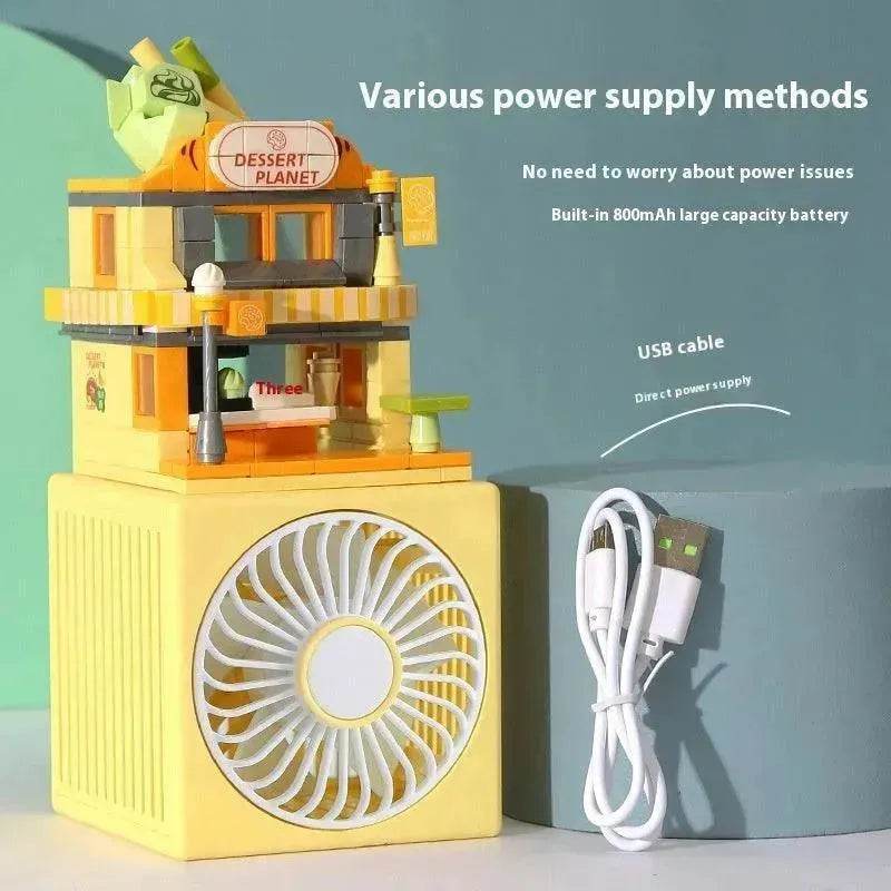 Creative Little Fan Street View Building Blocks Toy 