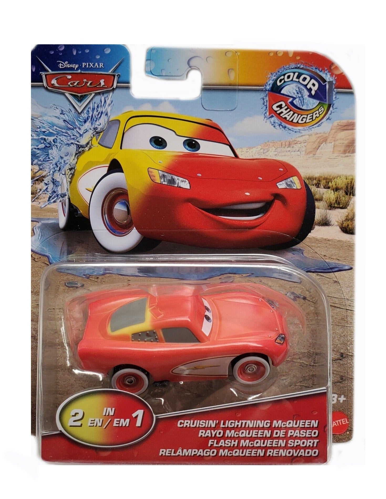 Disney Pixar Cars On The Road Color Changers - Cruisin' Lightning McQueen 