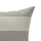 Graystone Stripe Cushion Cover – Handmade Soft Grey Cotton, 20