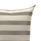 Dove Stripe Cushion Cover – Silver Grey, Knife Edge, Hidden Zipper, Hand-Made in Canada, 20