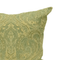 Waltz Cushion Cover – Elegant Green & Gold Jacquard Decorative Pillow, Hand-Made in Canada