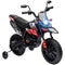 Qaba 12V Aprilia Licenced Kids Electric Motorcycle, Battery-Powered Dirt Bike with Training Wheels for Aged 3-8, Red