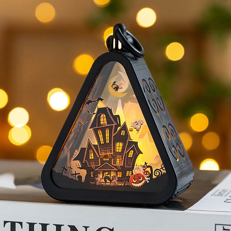 Halloween Decorations Portable Pumpkin Lamp Layout Props 