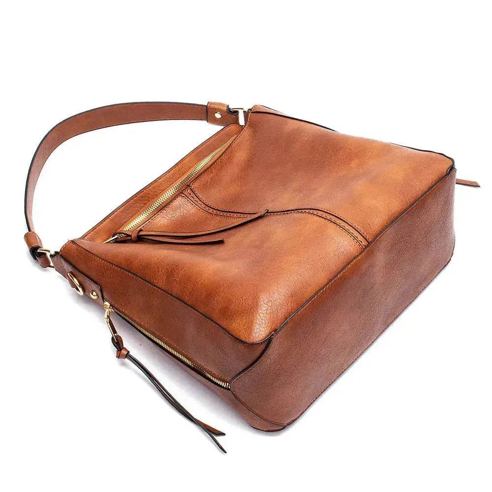 Women High Capacity PU Leather Handbags Fashion Commuting Crossbody Shoulder Hand Bag Shopping Totes 