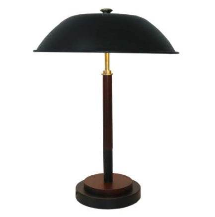 High Quality Hotel European Modern Bed Side Nightstand Decorative Led Table Desk Lamp, Cosmiclume Black Umbrella Shaped Table Lamp - Walnut - Bronze 110V 