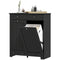 HOMCOM Laundry Cabinet, Tilt Out Laundry Hamper Cabinet with 2 Baskets, Bathroom Hamper Cabinet with 2 Drawers, Black