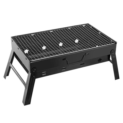Portable BBQ Grill Foldable Charcoal Grill Lightweight Smoker Grill for Camping Picnics Garden Grilling 