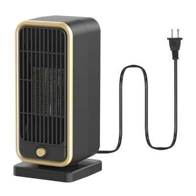 500W Portable Electric Heater PTC Ceramic Heating Space Heater Overheating Tip Over Protection 3S Heating Space For 322 Sq FT Home Office Use 