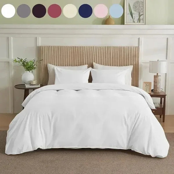 Serta Simply Clean Solid Duvet Cover King 