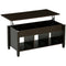 Lift Top Coffee Table, Modern Center Table with Storage Shelves and Hidden Compartment for Living Room, 41