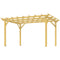 Outsunny 10' x 13' Wood Pergola, Outdoor Gazebo Grape Trellis for Climbing Plant Support, Garden, Patio, Backyard, Nature Wood