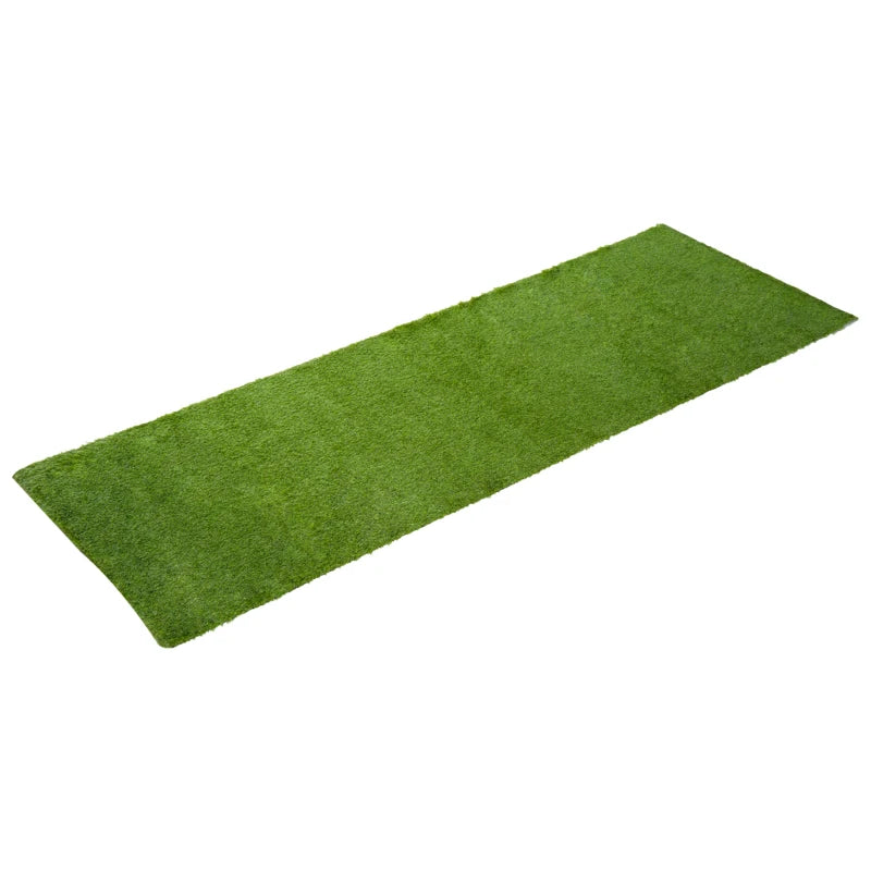 Artificial Grass 10' x 3' (30 Square Feet), Fake Grass Turf with UV Protection, Drain Holes for Rain, Green